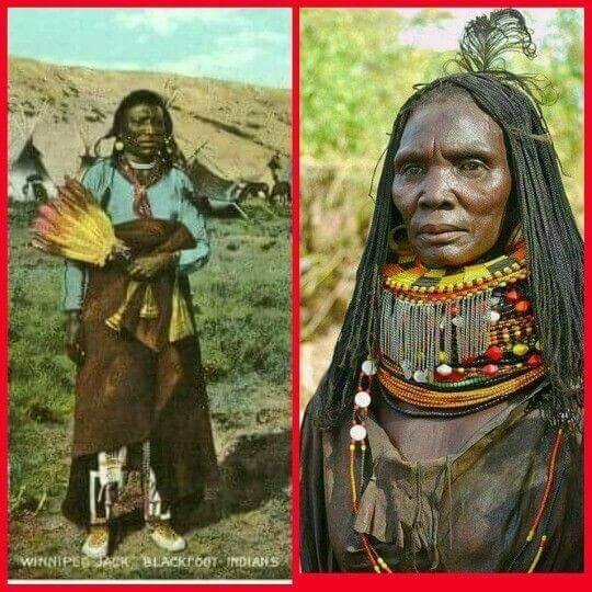 Native blackfoot indians