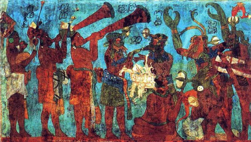 Maya wall paintings