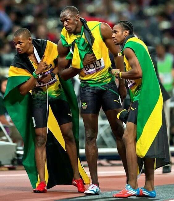 Usain Bolt and Yohan Blake